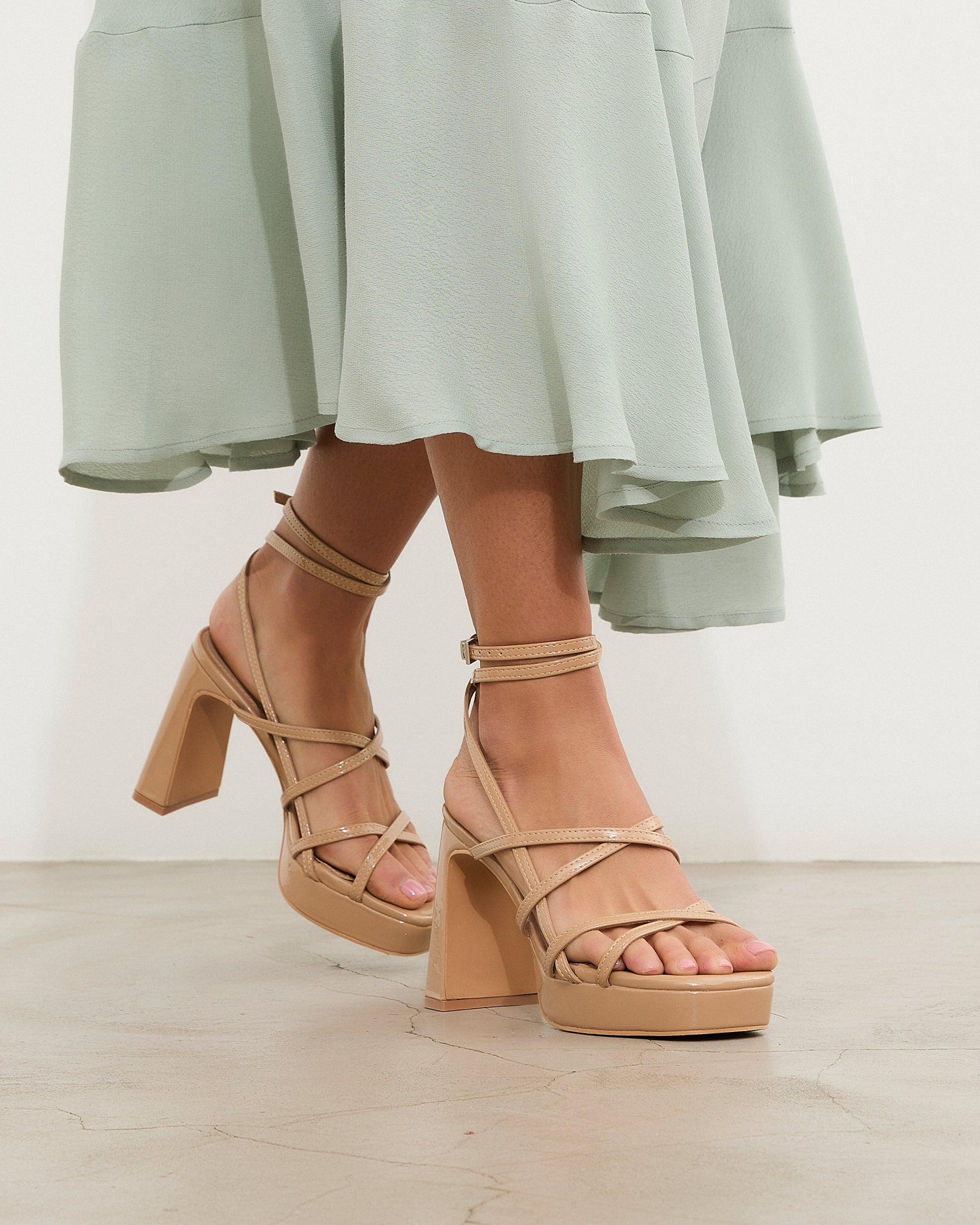 MIM Sandalia de tacón Nori Nude