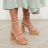 MIM Sandalia de tacón Nori Nude