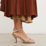 MIM Sandalia de tacón Pao Dorado