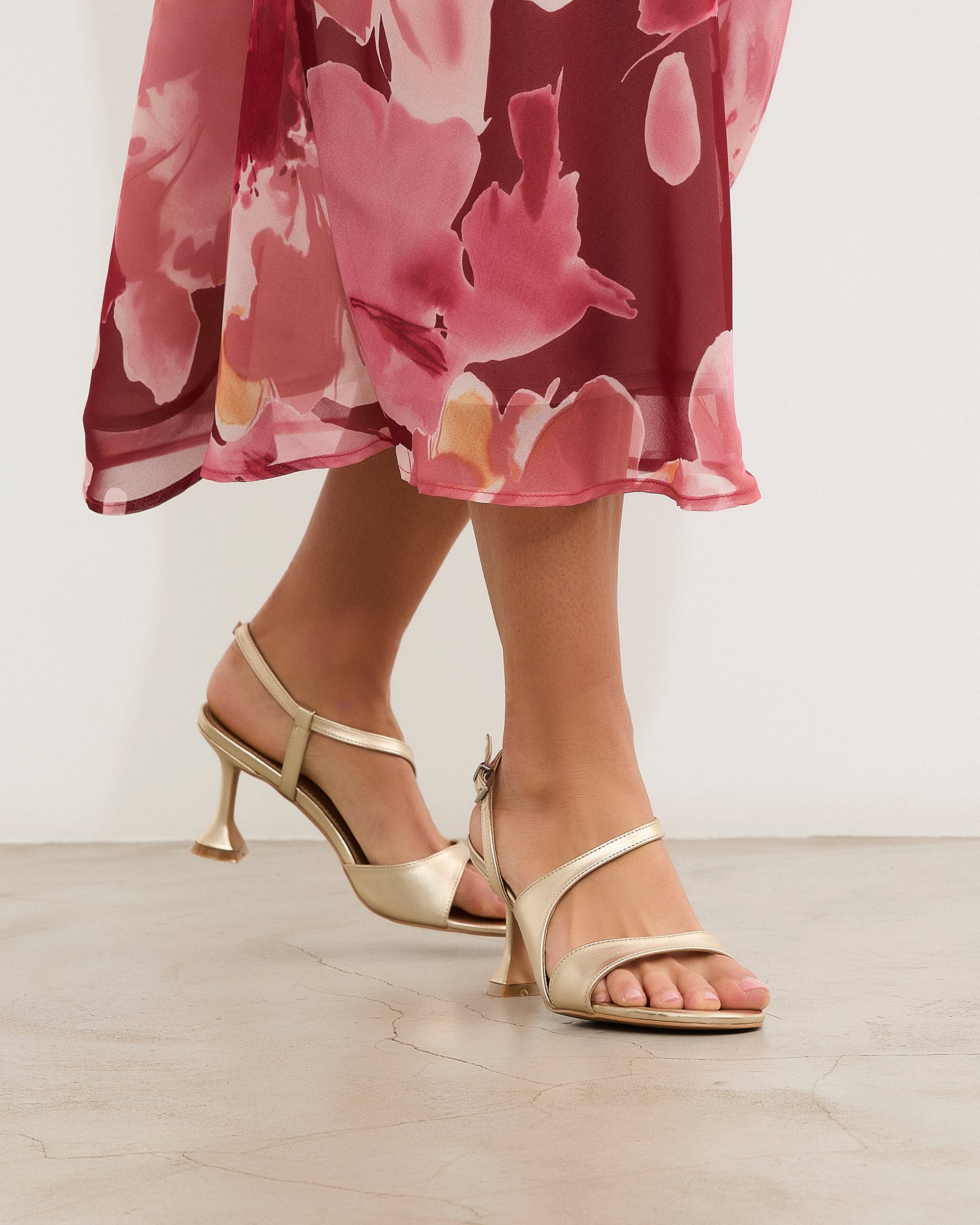 MIM Sandalia de tacón Rafaella Dorado