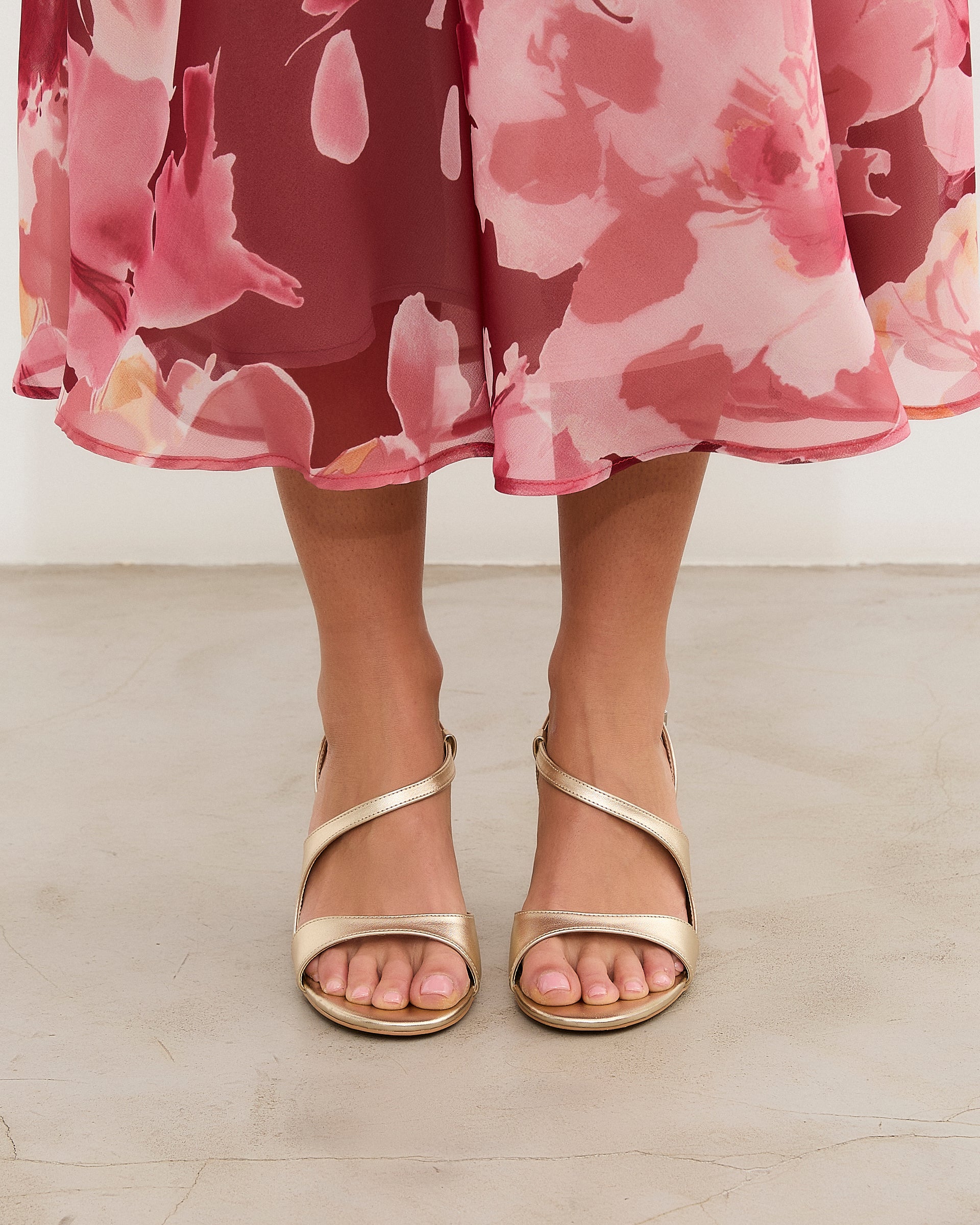 MIM Sandalia de tacón Rafaella Dorado