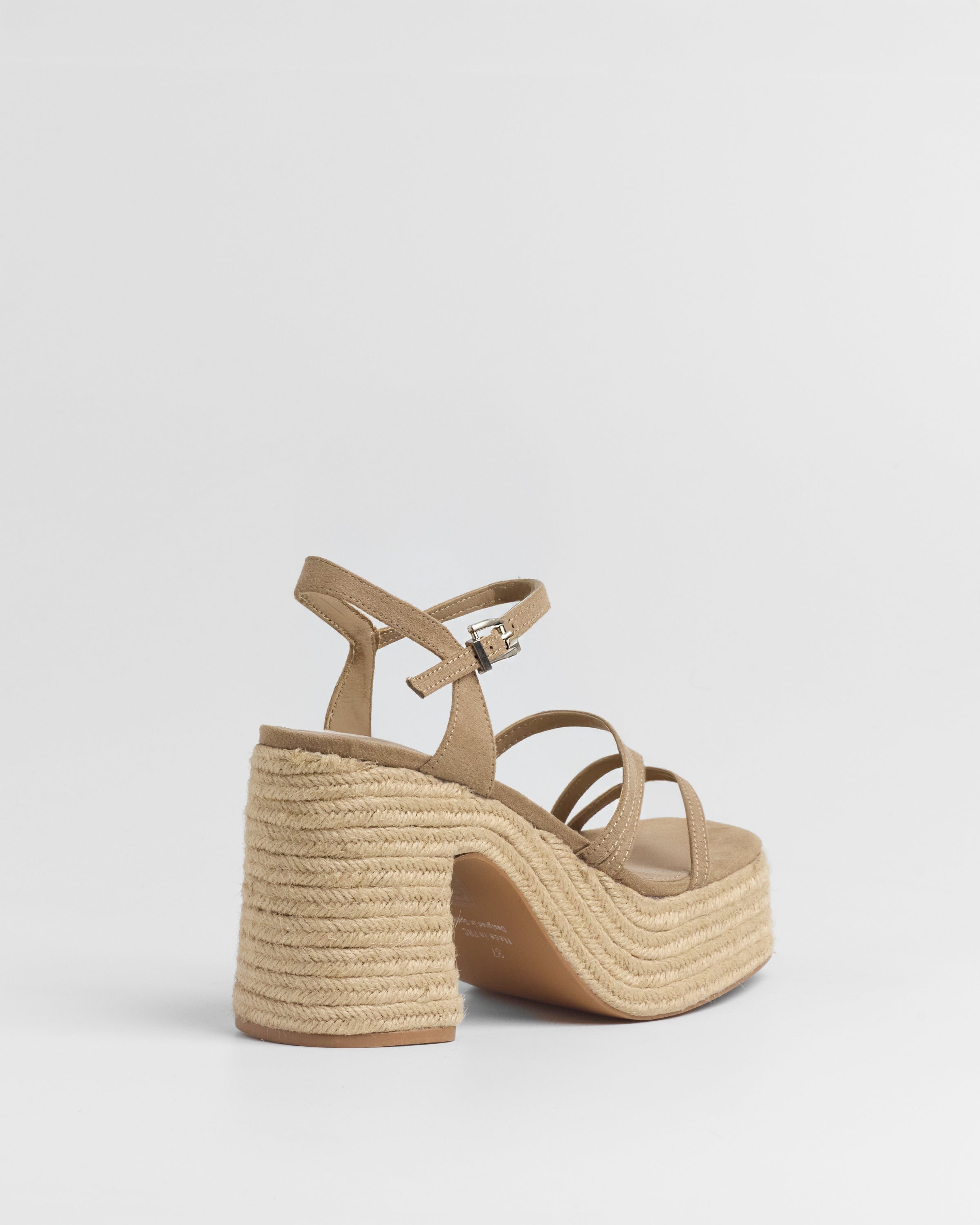 MIM Sandalia de tacón Riva Ecru