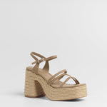 MIM Sandalia de tacón Riva Ecru