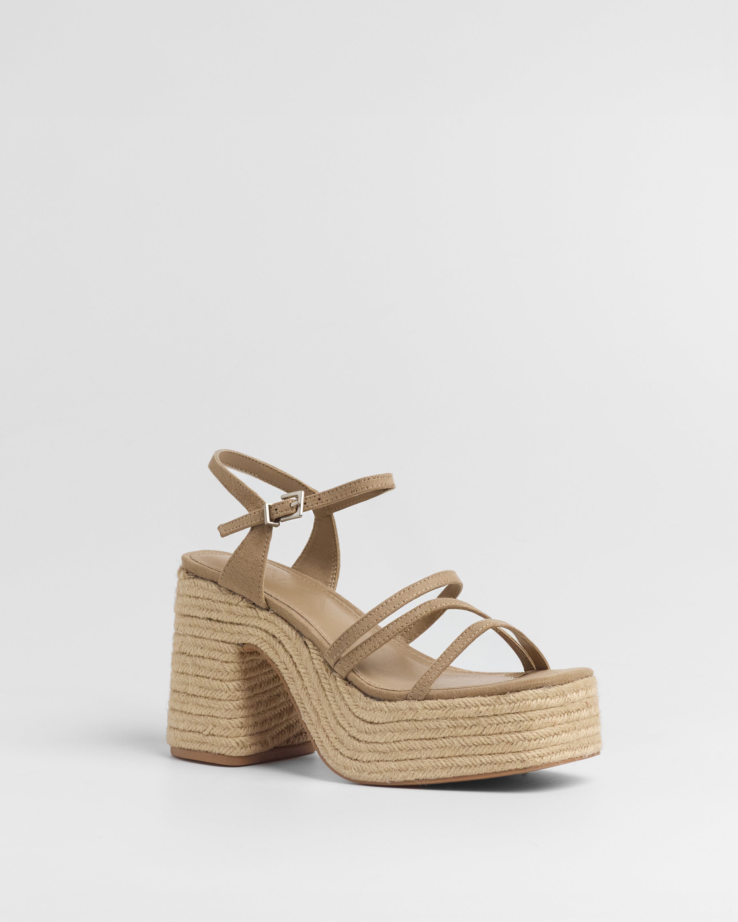 MIM Sandalia de tacón Riva Ecru