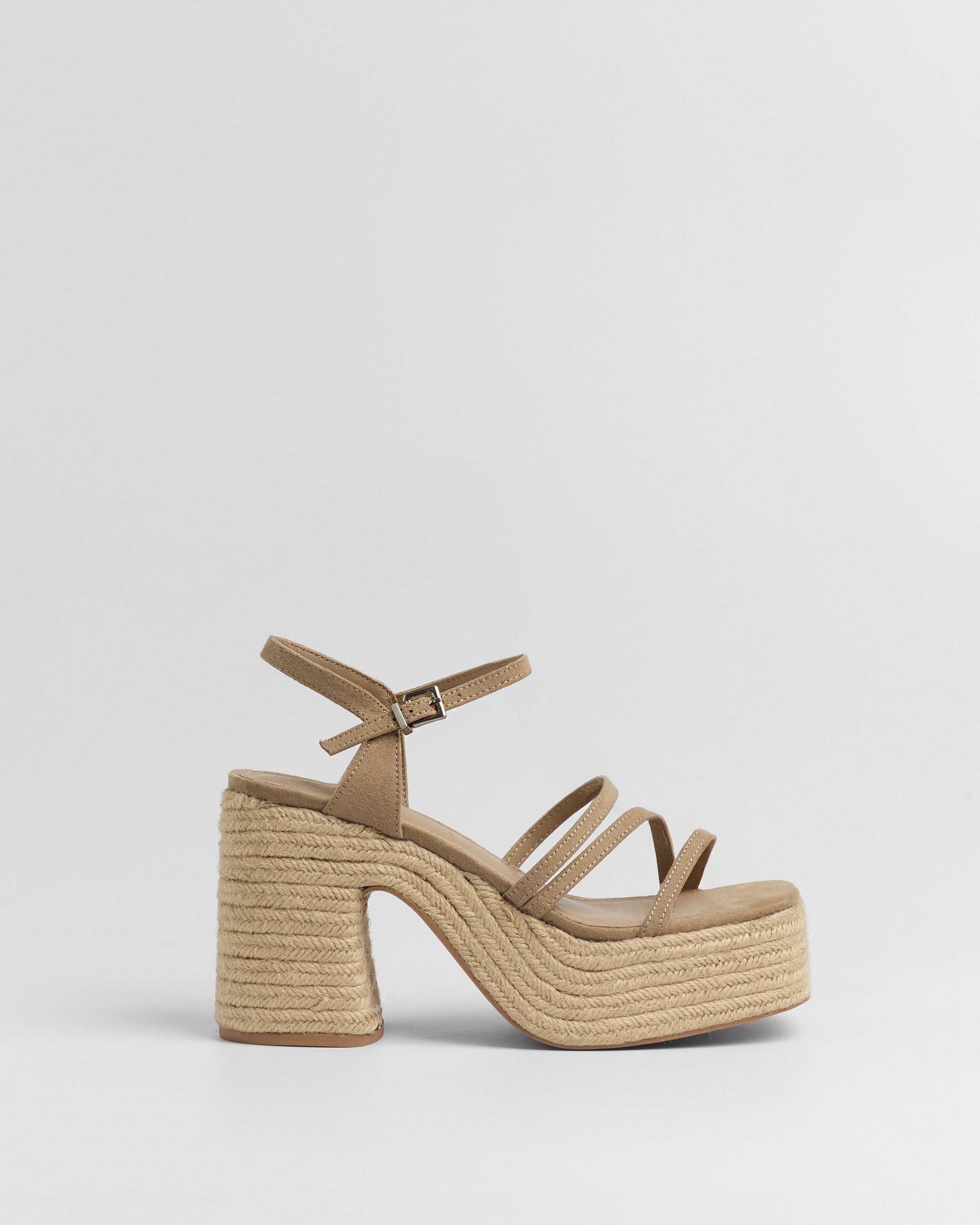 MIM Sandalia de tacón Riva Ecru