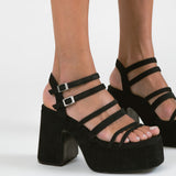 MIM Sandalia de tacón RIVA NEGRO