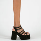 MIM Sandalia de tacón RIVA NEGRO