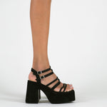 MIM Sandalia de tacón RIVA NEGRO