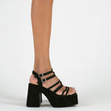 MIM Sandalia de tacón RIVA NEGRO