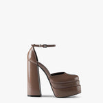 MIM Sandalia de tacón ROXANE TOPO CHAROL