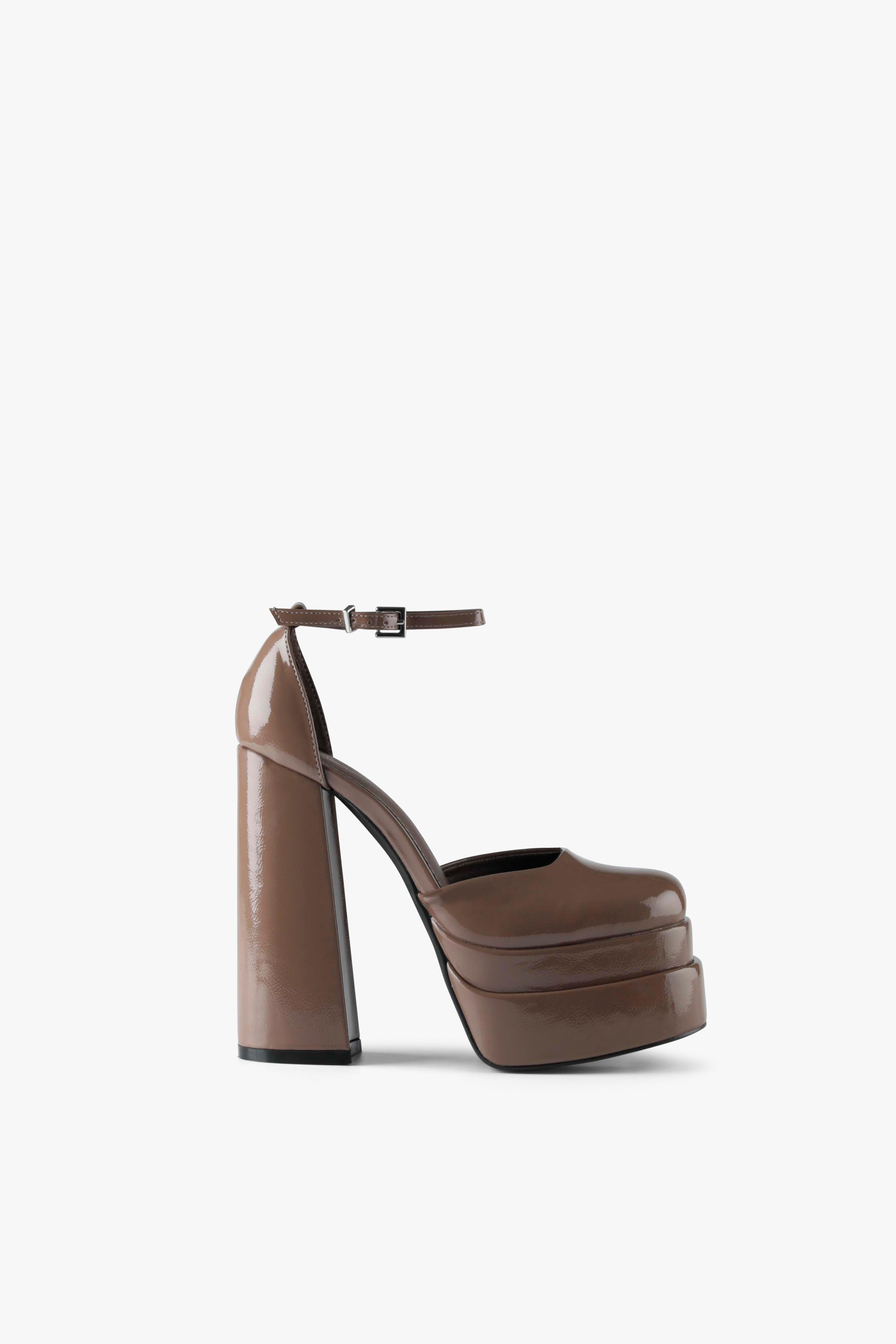 MIM Sandalia de tacón ROXANE TOPO CHAROL