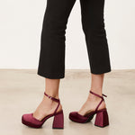 MIM Sandalia de tacón SIRA BURDEOS