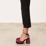 MIM Sandalia de tacón SIRA BURDEOS
