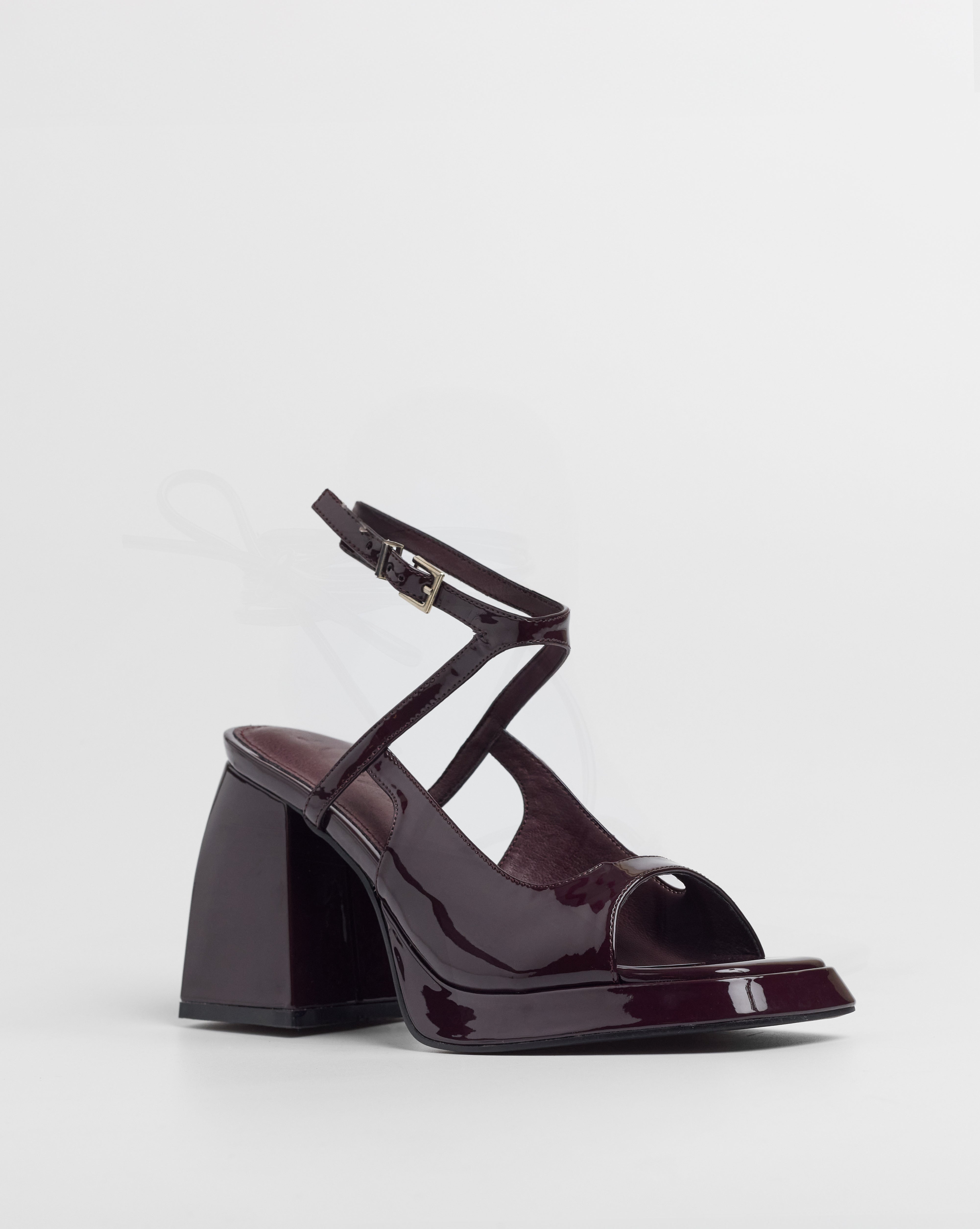 MIM Sandalia de tacón Sunne Burdeos