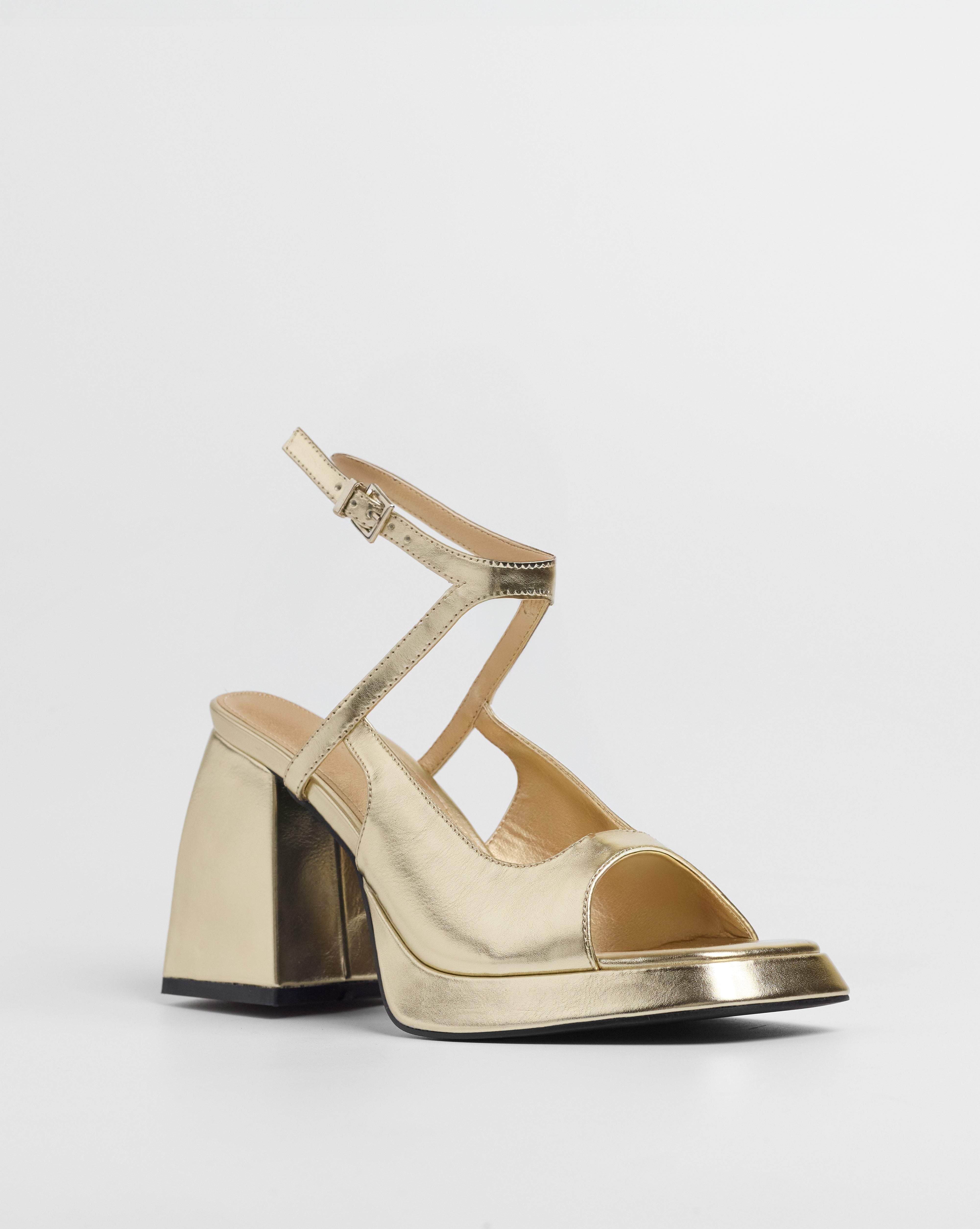 MIM Sandalia de tacón Sunne Dorado