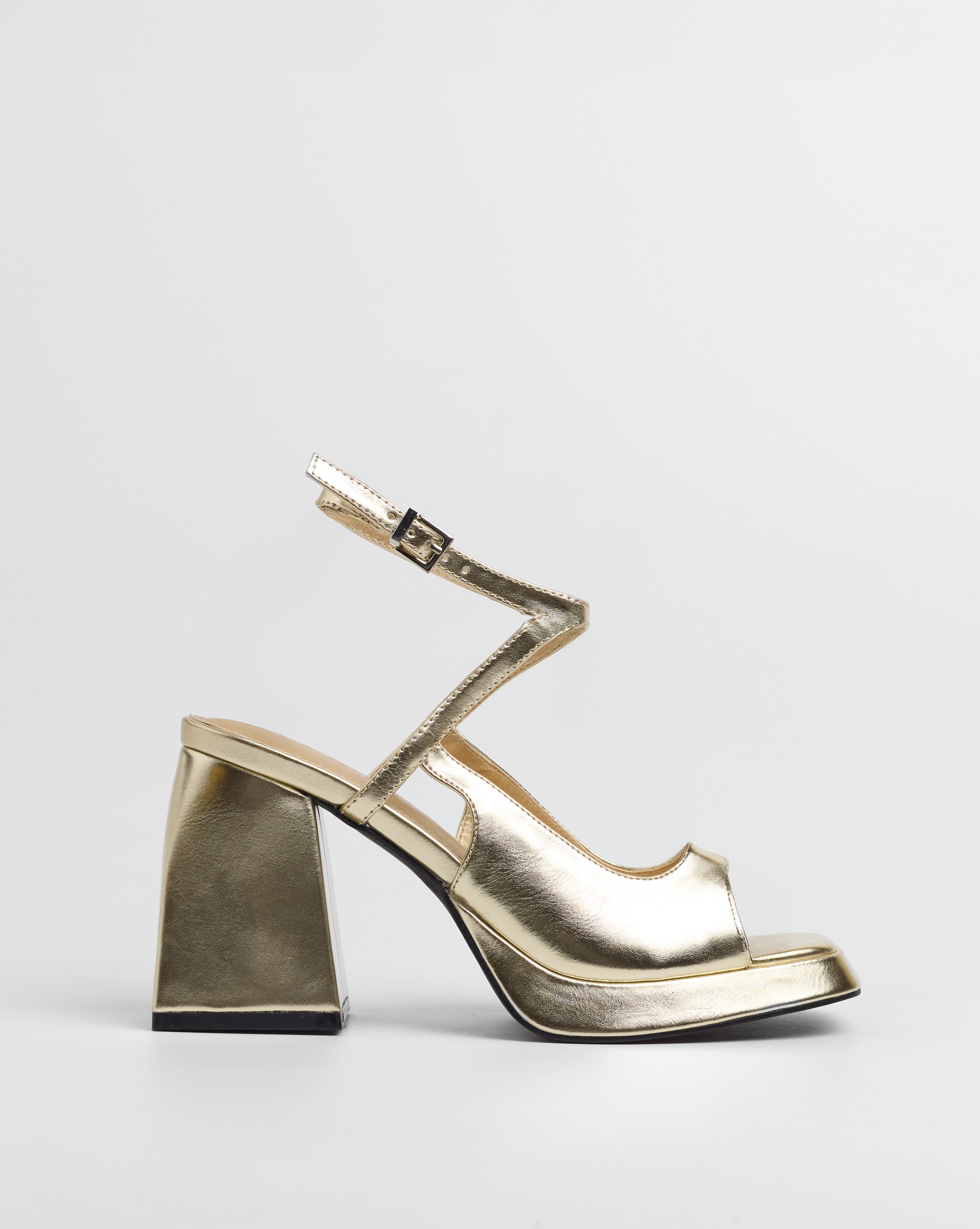 MIM Sandalia de tacón Sunne Dorado