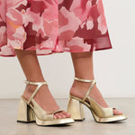 MIM Sandalia de tacón Sunne Dorado