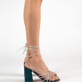 MIM Sandalia de tacón TOM AGUAMARINA