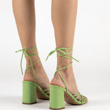 MIM Sandalia de tacón TOM VERDE
