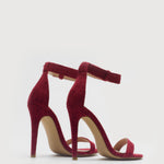 MIM Sandalia de tacón Vega Burgundy