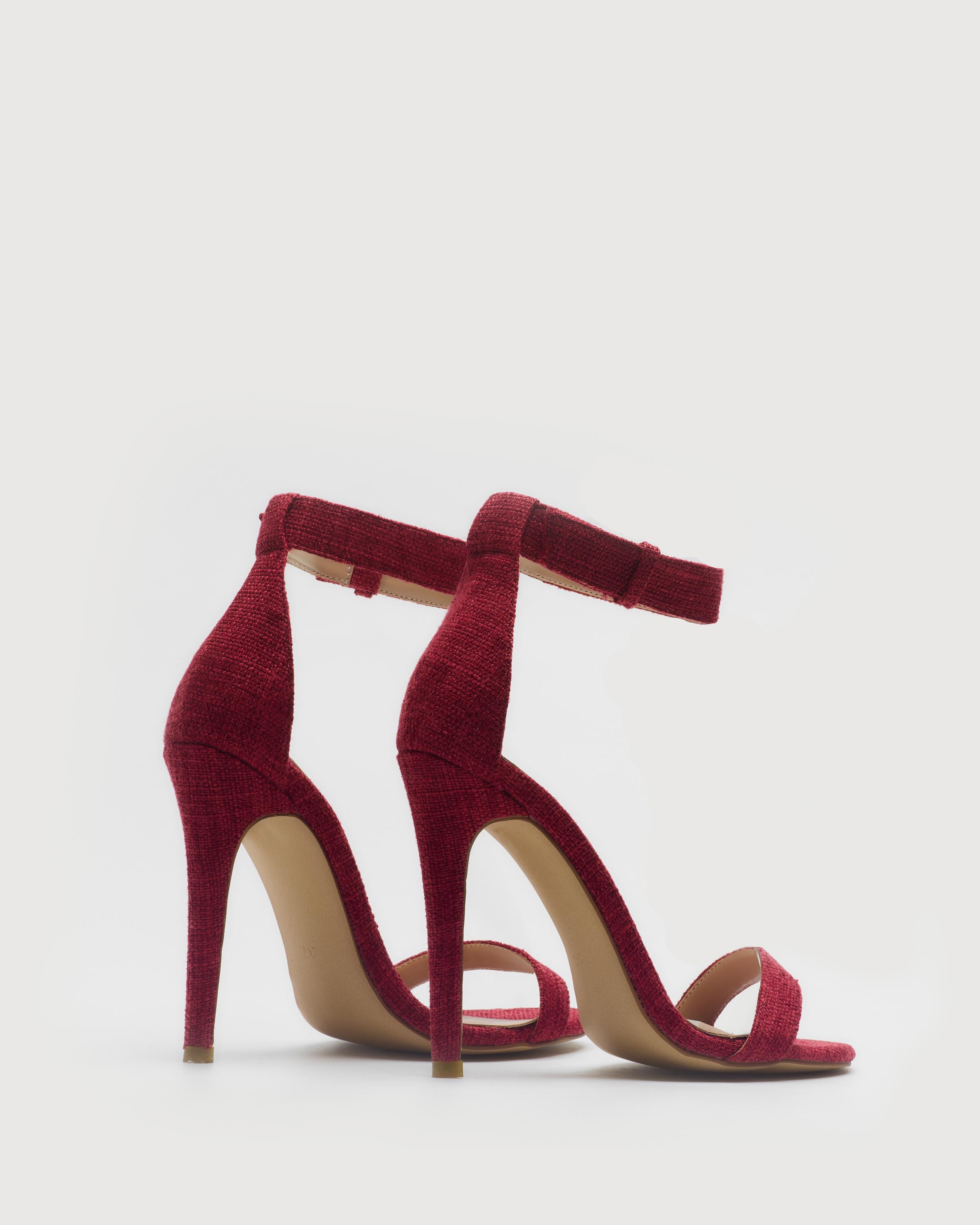 MIM Sandalia de tacón Vega Burgundy