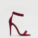 MIM Sandalia de tacón Vega Burgundy