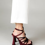 MIM Sandalia de tacón YON BURDEOS