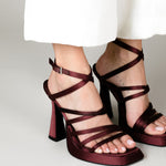 MIM Sandalia de tacón YON BURDEOS