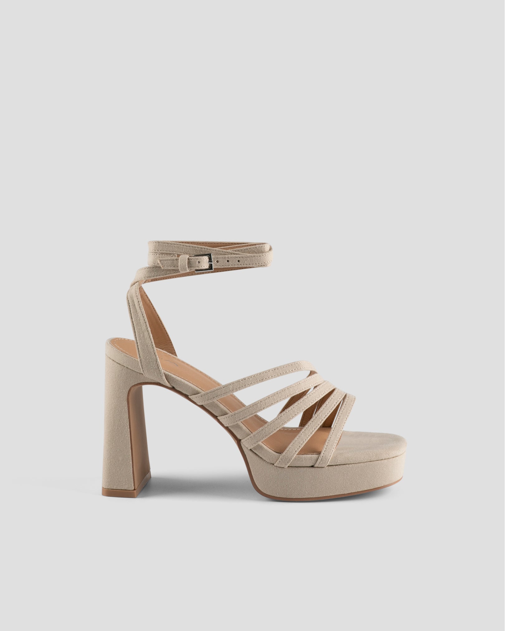 MIM Sandalia de tacón YOS ECRU
