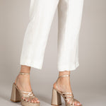 MIM Sandalia de tacón ZAC DORADO