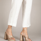 MIM Sandalia de tacón ZAC DORADO