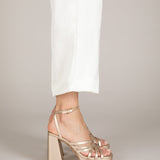 MIM Sandalia de tacón ZAC DORADO