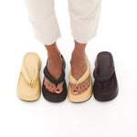 MIM Sandalia plana Brust Amarillo