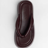 MIM Sandalia plana Brust Burdeos