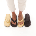 MIM Sandalia plana Brust Burdeos