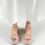 MIM Sandalia plana CHIKO ECRU