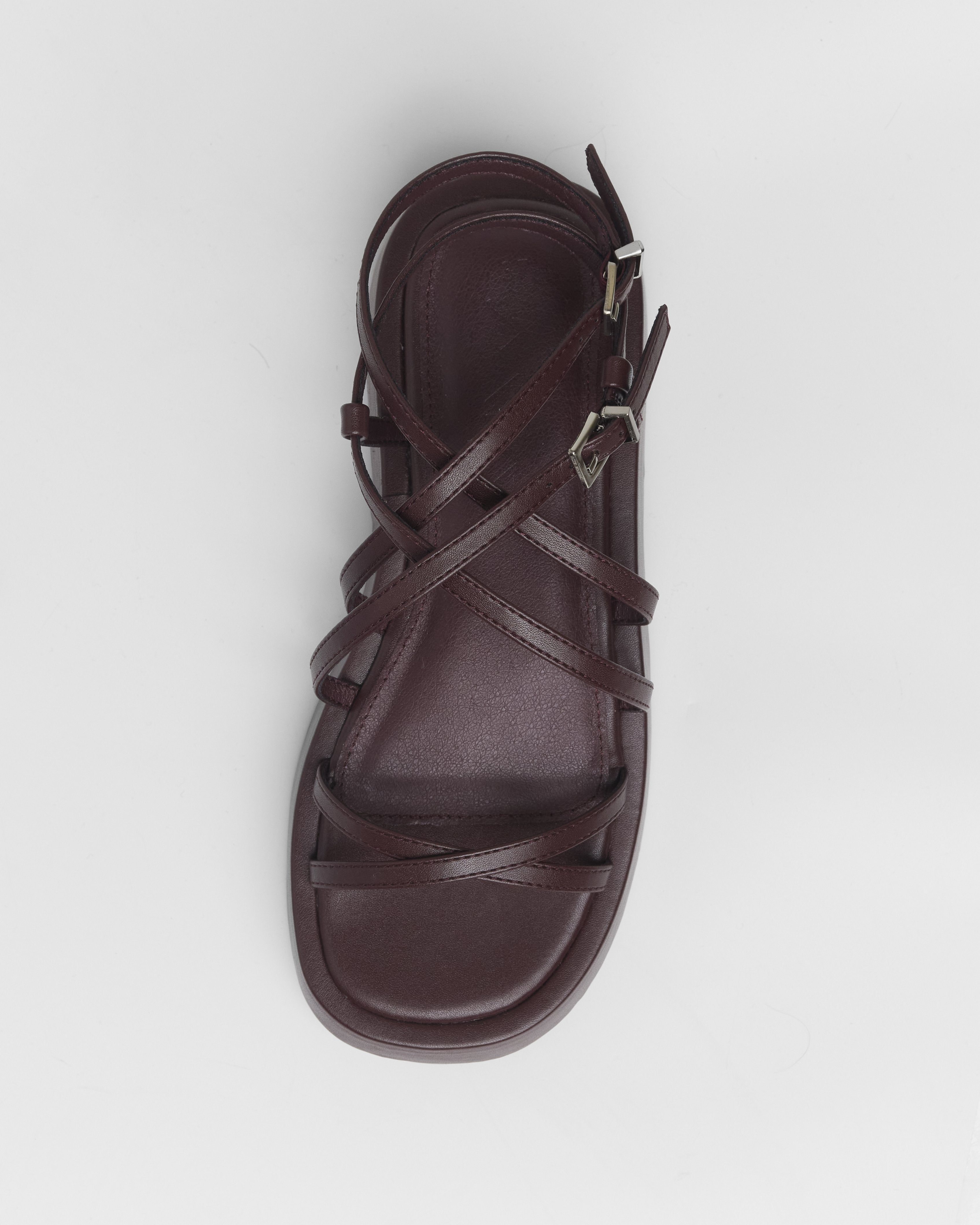 MIM Sandalia plana Formentor  Neat Burdeos