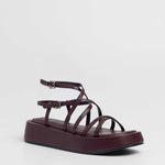 MIM Sandalia plana Formentor  Neat Burdeos