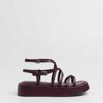 MIM Sandalia plana Formentor  Neat Burdeos