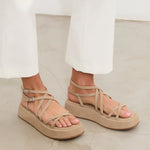 MIM Sandalia plana Formentor Neat Topo