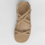 MIM Sandalia plana Formentor Neat Topo