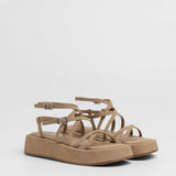 MIM Sandalia plana Formentor Neat Topo