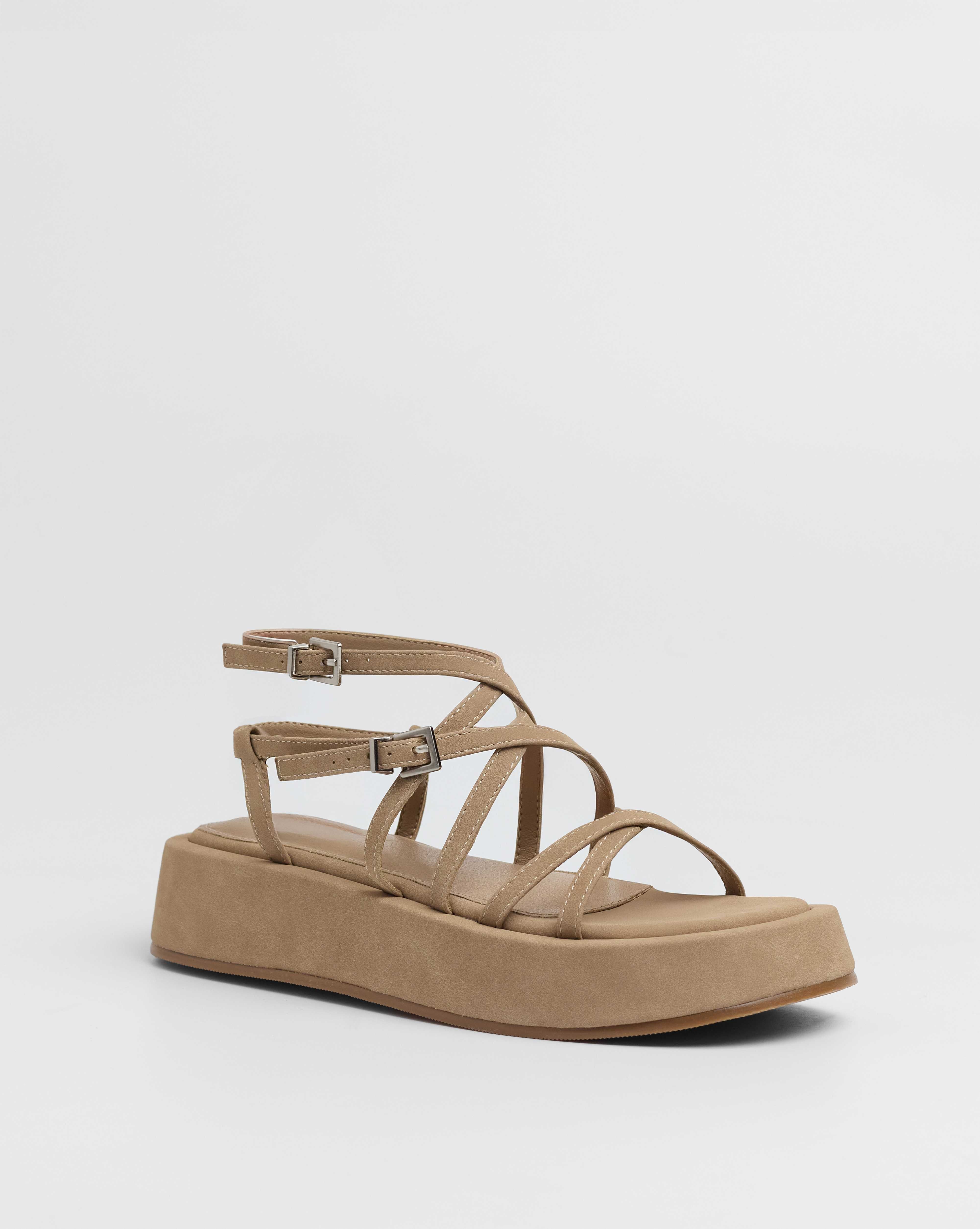 MIM Sandalia plana Formentor Neat Topo