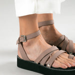 MIM Sandalia plana KAORI TOPO