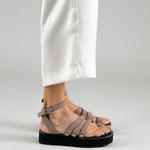 MIM Sandalia plana KAORI TOPO