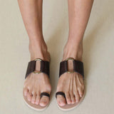 MIM Sandalia plana LOLA SERPIENTE