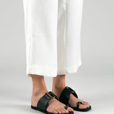 MIM Sandalia plana LOLA SERPIENTE NEGRO