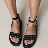 MIM Sandalia plana Nells Negro