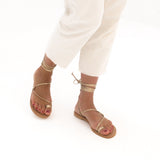 MIM Sandalia plana OLIVIA DORADO