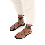 MIM Sandalia plana OLIVIA NEGRO